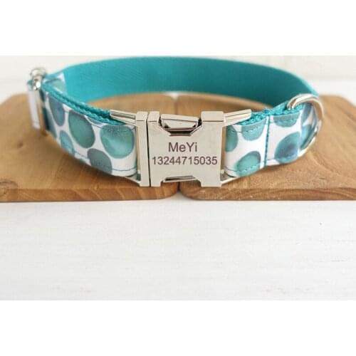 Personalized Dog Collar Laser Engraved Dog Collar Metal Buckle Pet ID Tag Dog Collars