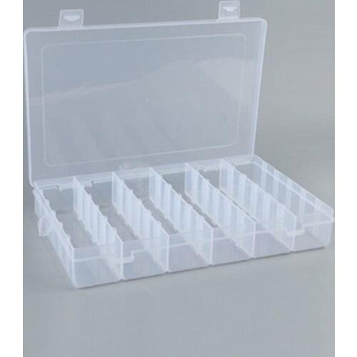 36 grid transparent detachable plastic storage box Jewelry hardware fishing gear Cosmetic Makeup Organizer Desktop Sundry Case