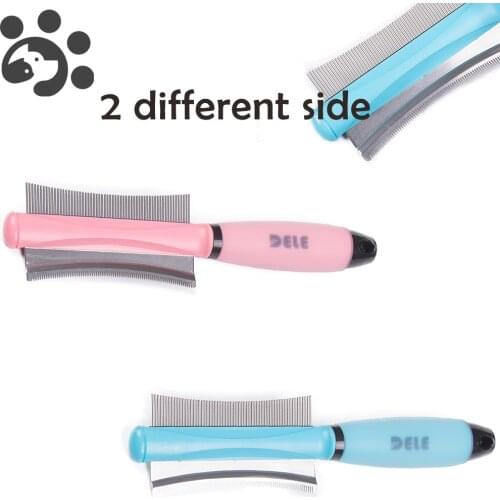 Pet Hair Comb Double-sided for Cats Dogs Hair Cleaning Dog Hair Remover Comb Easy Deshedding Brush Grooming Tool Pet Products