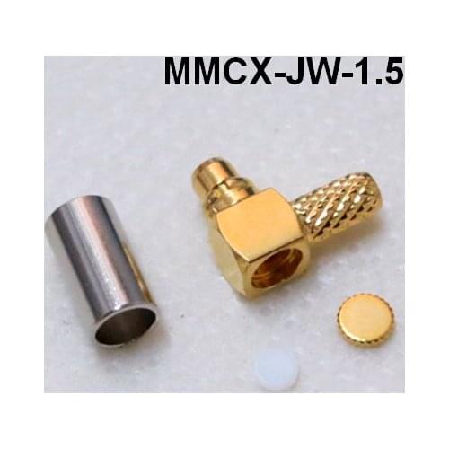 RF MMCX Type Connector 90 degree Corner MMCX-JW-1.5 male weld ,Coaxial connector wireless router Antenna 5pcs/lot