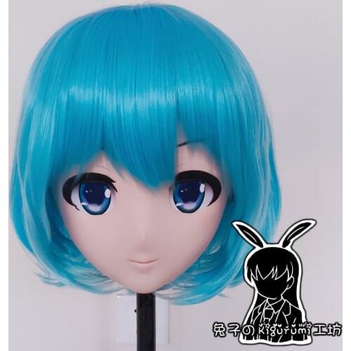 RB918)Full Head Female Resin Cosplay Japanese Role Play Kigurumi Mask Crossdresser Doll Transgender Mask
