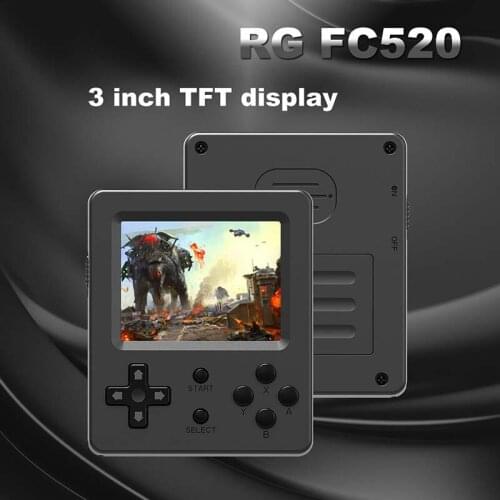 RG FC520 Retro Handhe game console support 8 bit game Support multiple TV display modes Build In 520 Game 40 vibrating games USB