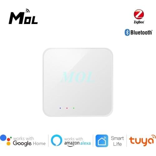 MOL Tuya Gateway ZigBee WIFI Bluetooth Mesh Hub Smart Home Control For Tuya Smart Life Alexa Google Home Intelligent Home Hub
