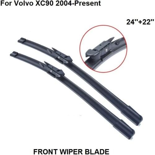 Wiper For Volvo XC90 2004-Present 24''+22''Car Accessories For Auto Cars Rubber Windscreen Windshield Blade