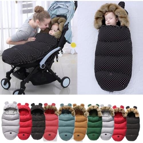 Newborn Baby Warm Sleepsack Autumn Winter Sleep Baby Windproof Thick Sleeping Bag Sacks Infant Wheelchair Envelopes For 0-24M