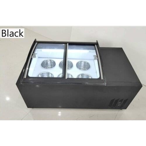 Commercial Ice Cream Display Cabinet Refrigerator Commercial Egg Roll Cone Ice Cream Sundae Storage Machine 190W