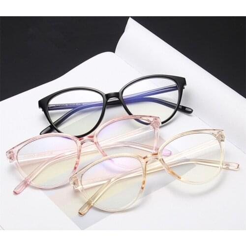 VWKTUUN Glasses Frame Cat Eye Big Eye glasses Frames For Women Men Eyewear Myopia Glasses Frames Anti Blue Light Glasses