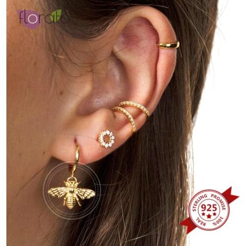 New Arrival 925 Sterling Silver Small Hoop Earrings Women Gold Silver color Hoop Earrings Minimalist Jewelry