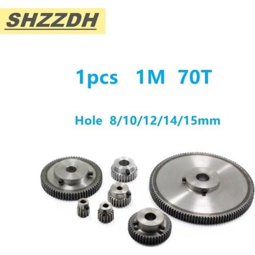 1PCS 1 Mould Belt Gear 70T Standard Hole 8mm/10mm/12mm/14mm/15mm Motor Gear Rack Accessories