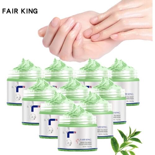 10PCS Green Tea Repair Anti-Aging Whitening Hand Cream Anti Chapping Anti Aging Lasting Moisturizing Hand Care Treatment Cream
