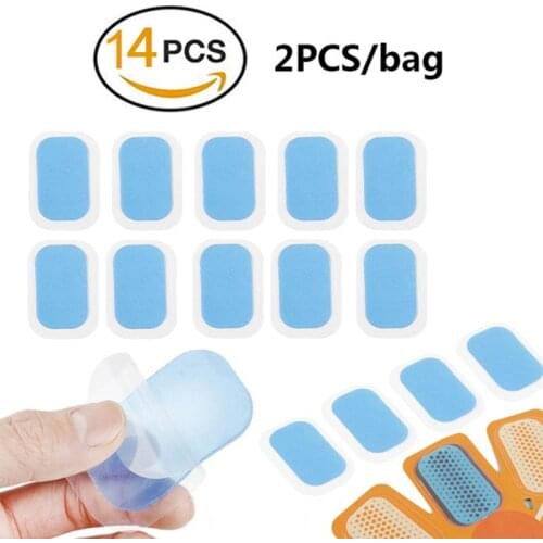 14Pcs EMS Trainer Gel Pads For EMS Abdominal Stickers Hydrogel Hip Abdomen Muscle Stimulator Slimming Massage Replacement Patch