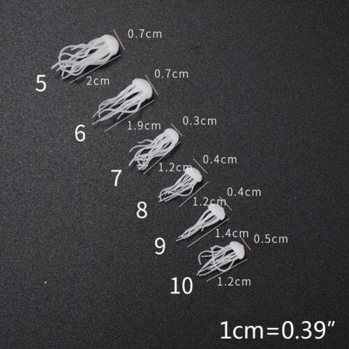 16 Pcs/set 3D Mini Jellyfish Modeling Epoxy Filling Material Crystal Ocean Resin DIY Craft Decoration UV Filler T84A
