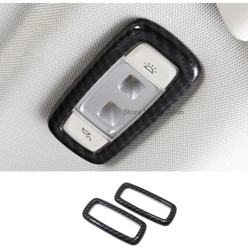ABS Carbon fiber For BMW X3 G01 2018 2019 Car Rear reading Lampshade Decoration Cover Trim Car Styling accessories 2pcs