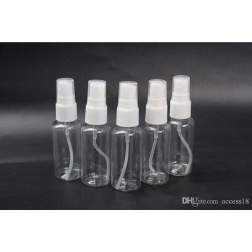 30ml Travel Transparent Plastic Perfume Atomizer Spray Bottle Empty Cosmetic Containers With White Sprayer