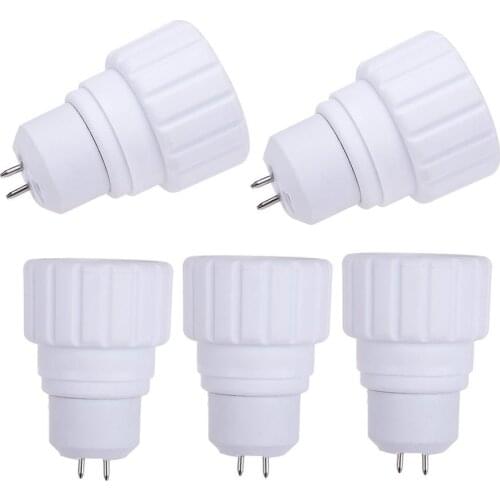 5pcs Flame Retardant Adapter MR16 To GU10 Base Lamp Holder Socket Converter Power Rating 60W