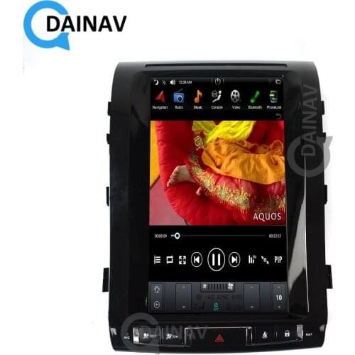 Auto multimedia DVD player Tesla style FOR-Toyota Land Cruiser LC200 vertical screem Auto GPS navigation