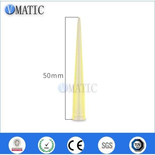 Free Shipping 1000Pcs 200ul 0.2ml Plastic Needle Id 6mm Length 50mm Fluid TT Tips