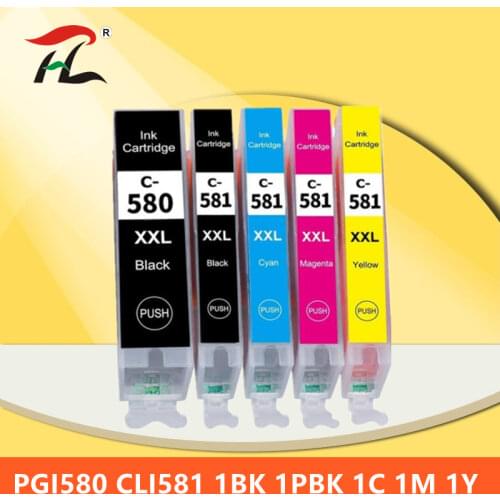 For canon 580 581 PGI-580 CLI-581 PGI580 580XL ink cartridge For canon PIXMA TR7550 TR8550 TR 7550 TS6150 TS6151 TS 6150 printer