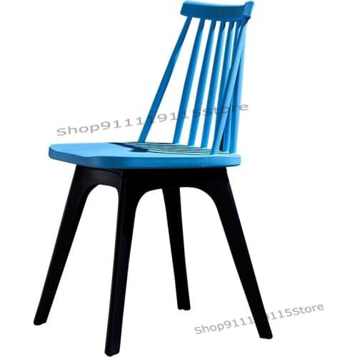 Export Windsor Chair Back Stool Plastic Dining Chair Adult Modern Simple Nordic Creative Negotiation Home Restaurant