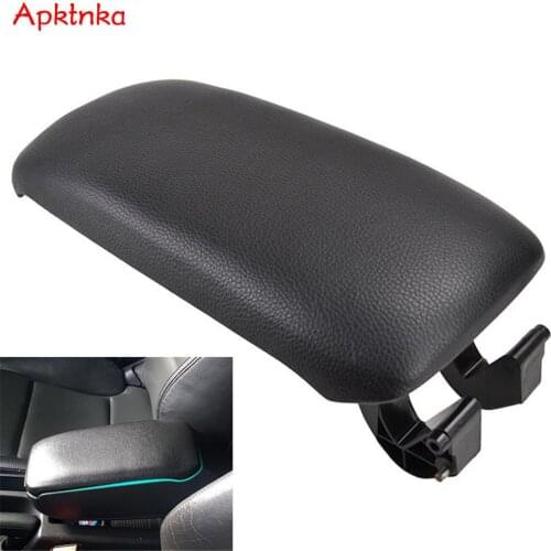 PU Leather Car Armrest Latch Cover For Audi A3 8P 2003-2012 Center Console Arm Rest Storage Box Lid Cover Auto Accessories