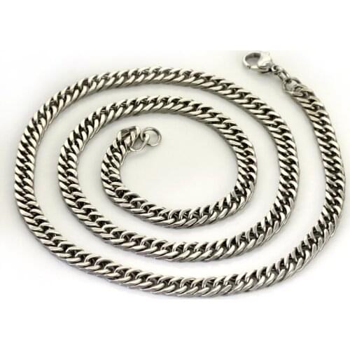 GNAYY JEWELRY 5pcs in bulk 4mm high quality Curb Link chain stainless steel Jewelry women Mens necklace 16''-28'' Free Shipping