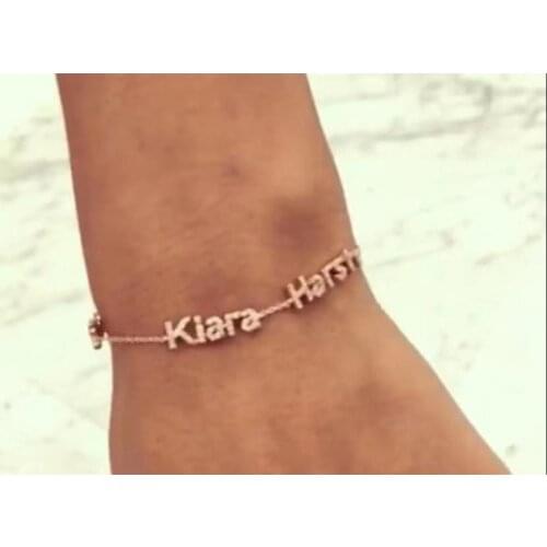 Custom Zircon Name Bracelet