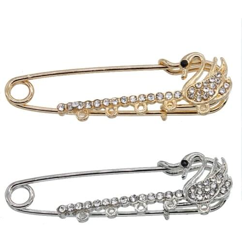 Classic Swan Pin Fashion Scarf Animal Charm Noble Qualities Pins Men and women Brooch Jewelry Gifts Wholesale