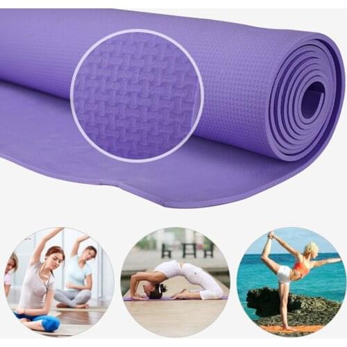 EVA Yoga Mat 6MM Thick Non-slip Fitness Pad For Yoga Exercise Pilates Home Gym Equipment Non Slip Workout Yoga Mat Purple Pink