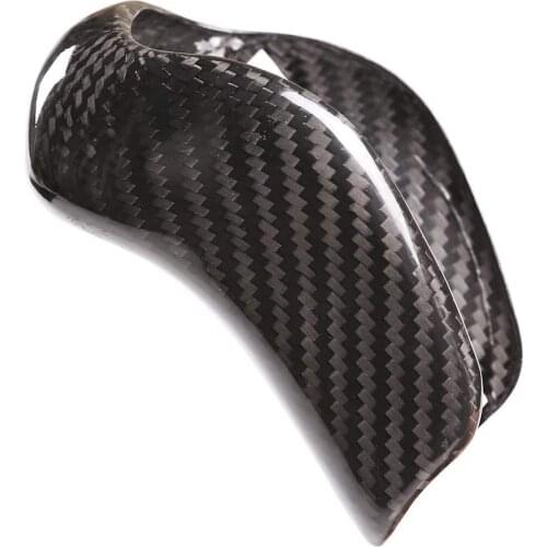 Real Carbon Fiber Gear Shift Knob Head Cover for Maserati Levante 2016-2018,Ghibli Quattroporte 2013-2018 Car Accessories
