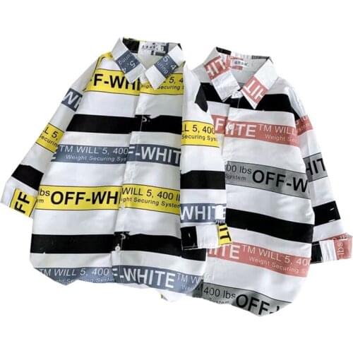 Three-quarter Sleeve Striped Shirt Men 2020 Summer New Loose Casual Couple Wild Small Fresh Net Red Shirt Trend Harajuku Style