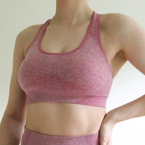 Nepoagym VITAL Women Sports Bra for Women Gym Medium Support Padded Yoga Bra Soft Fitness Top Breathable Seamless Sports Bra