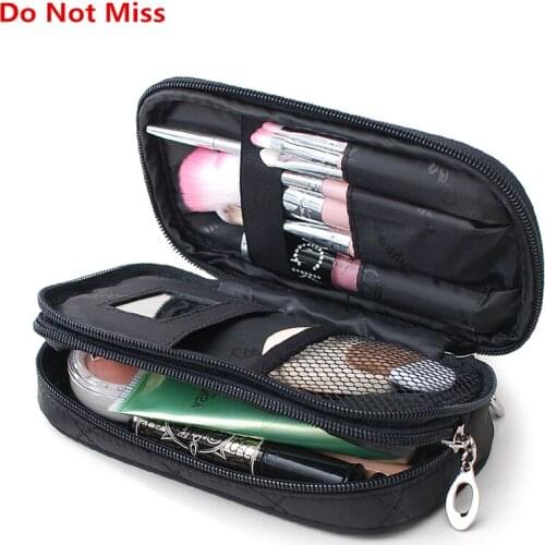 Do Not Miss Necessaries Women Cosmetic Bag for MakeUp Case Travel Make Up Organizer Bags Small High quality Zipper Toiletry kit