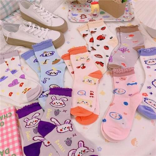 Novelty Happy Funny Socks Cute Cartoon Sock New Style Socks Soft Breathable For Man Woman Christmas Gift