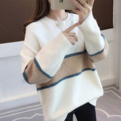Pullover Women Sweaters Fashion Knitted Loose Sweater Winter Pulloves Sweater Plus Size Winter Clothes