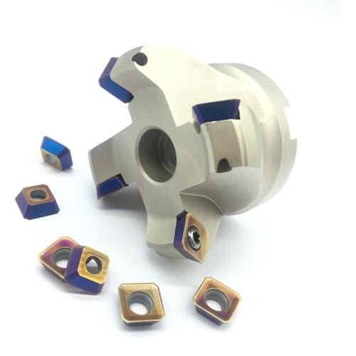 SEKT1204 10pcs + KM12-63-22-4T 1pcs Milling Cutter carbide Insert Face Mill Shoulder Cutter For Milling Machine