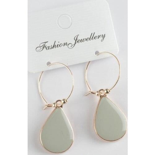 Drop Cabochons Earrings