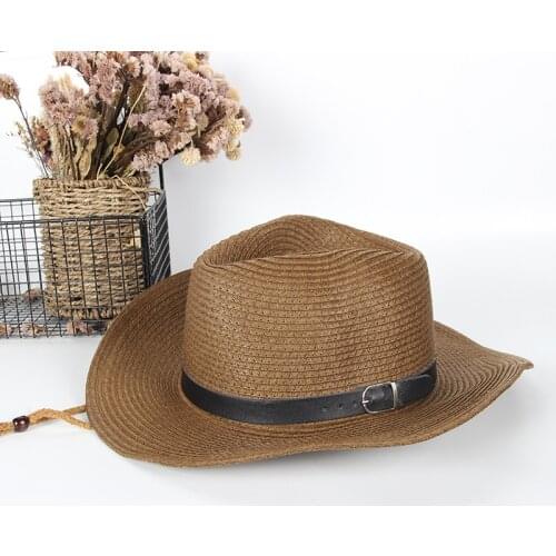Fashion Summer Sunscreen Straw Fishing Hat Leisure Journey Outdoors Sports Uv Protection Sunshade Big Brimmed Fishing Caps