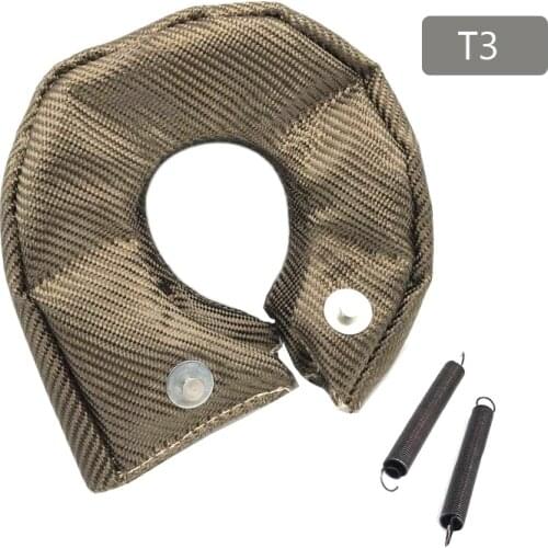 For T3 GT30 Titanium Silica Stainless Steel Wire Turbo Blanket Heat Shield Turbocharger Cover Wrap