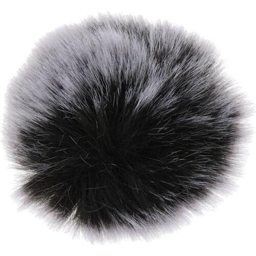 Universal Lav Lavalier Lapel Microphone Mic Fur Wind Muff Cover Windscreen