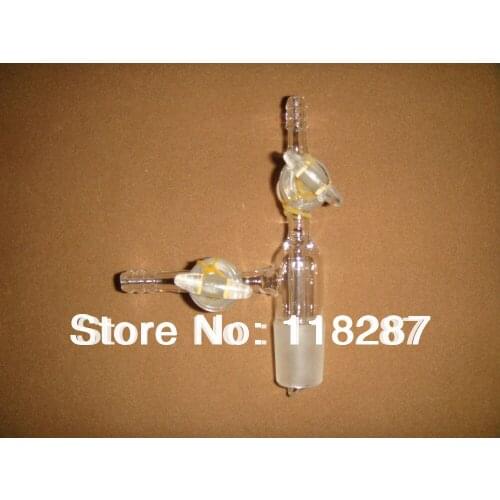 Vacuum Transfer Adapter, with 2 Glass stopcocks,Vacuum Adapter,lab glassware