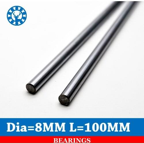 1Pc 8mm Linear Shaft Length 100mm Chrome Plated For Cnc 3D Parts 8mm x 100mm Cylinder Liner Rail