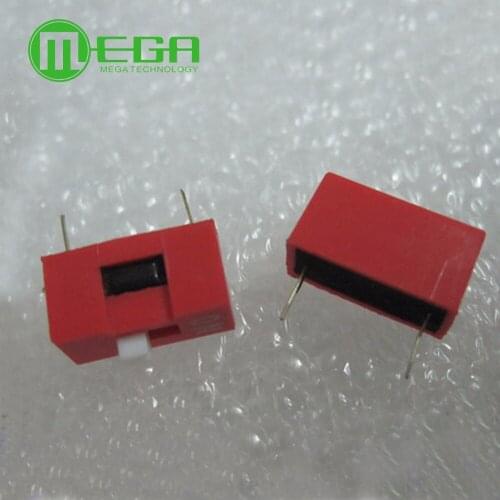 10pcs 1 Position 1P DIP Switch 2.54mm Pitch 2 Row Slide