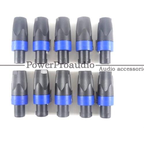10pcs/lot 4-core Speakon connector speaker plug for Neutrik NL4FC Professional