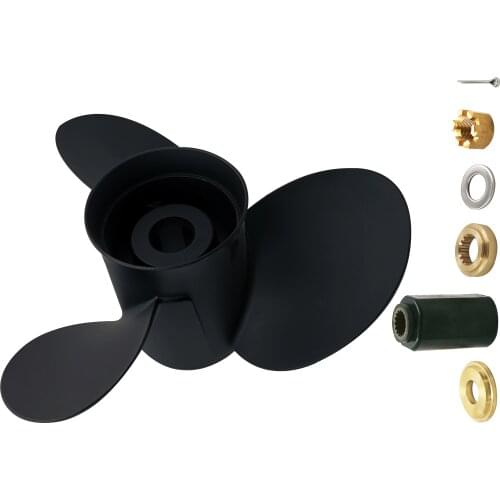 14x11 for Yamaha 50-130 HP Interchangeable hub send with hub kits 15 teeth spline aluminium boat accessories marine propellers