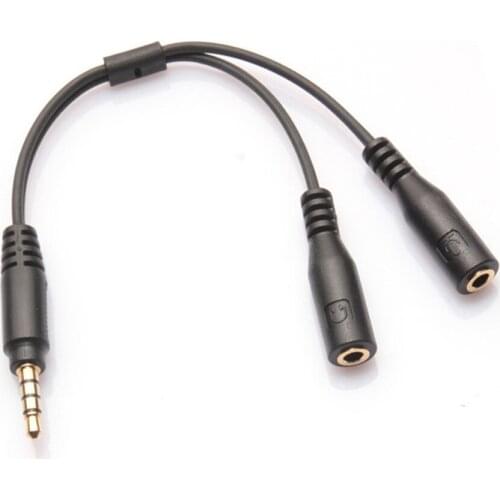 3.5mm Stereo Audio 3.5 Mm 1 Male To 2 Dual For iPhone Samsung Huawei Cable Adapter Stereo Plug Adapter Jack Splitter new