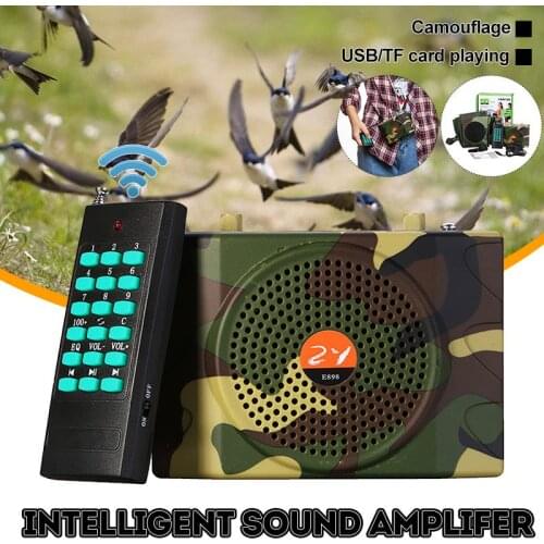 38W Hunting Decoy Amplifier Remote Control Electronic Bird Caller Camouflage Electric Hunting Decoy Speaker FM Radio MP3 Speaker