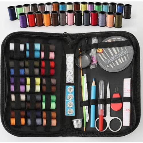 88 ItemsPortable Sewing Kit DIY Multifunctional Box Set Thread Accessories Suit Handmade Quilted Embroidery Thread Home Travelel