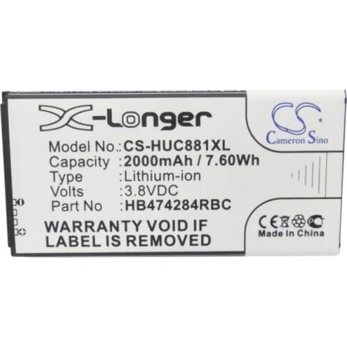 Cameron Sino 2000mah battery for HUAWEI Ascend G521 G521-L076 G615 G615-U10 G620 G620S-L03 Y5 Y5 Dual SIM Y523 Y523-L076