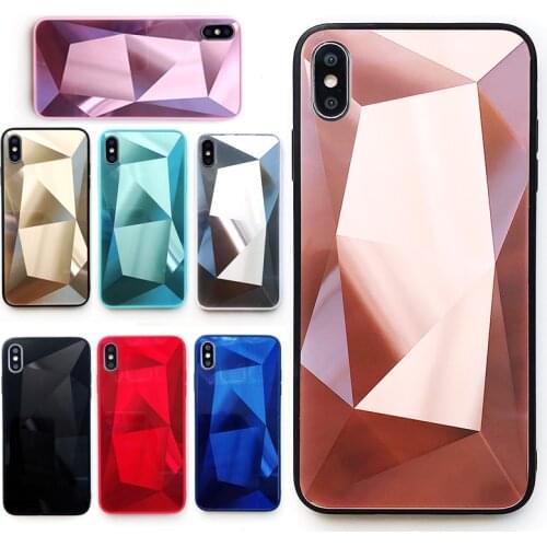 3D diamond mirror Case for iphone 11 Pro Max Soft Phone Cover for iphone X XR XS Max 8 7 6 6S Plus Shockproof Ultra Thin Case