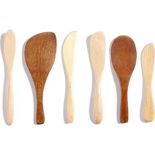 Wooden Tableware Non Stick Wooden Spatula Cooking Shovel Small Rice Spoon Cooking Utensils Handmade Household Tableware